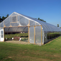 Serre en polycarbonate pour culture verticale à faible coût, serre occultante à portée unique, grande taille, ombrage à 100 %