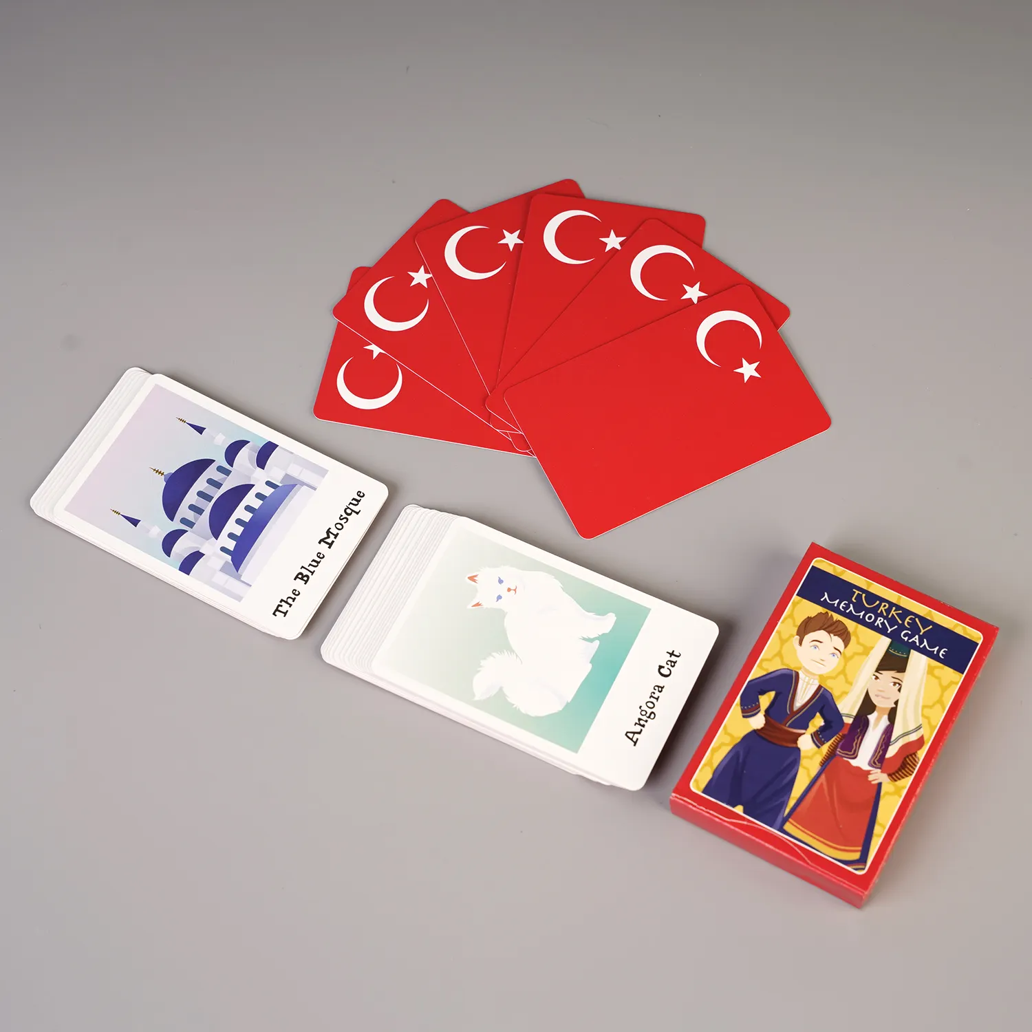 Machen Sie Ihr eigenes Logo Benutzer definierter Druck Voll farbiges Poker Oyun Karti Iskambil Kart Türkei Spielkarten
