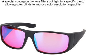 <span class=keywords><strong>Gafas</strong></span> Correctivas para Daltonismo Rojo-Verde, Montura de PC, Mejora la Visión en Ojos Débiles - Product Image 6