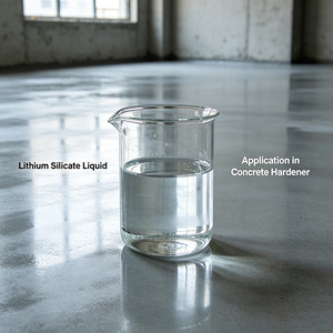 Silicate de lithium liquide à faible éflorescence CAS10102-24-6 Li₂SiO₃, densifiant au lithium pour l'étanchéité des sols en béton commerciaux - Product Image 1