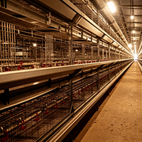 Nouveau système de cages en batterie pour poulets de chair en acier galvanisé à chaud de type H automatique