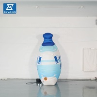 Décoration publicitaire géante gonflable pour centre commercial : Modèle de savon liquide pour lessive et savon pour les mains