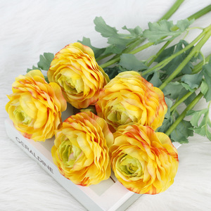 Nueva Flor de Seda Lulian de 2 Cabezas, 45 cm de Altura, Simulación Realista, Decoración para el Hogar, Decoración para Bodas, Accesorios para Fotografía en Exteriores - Product Image 1