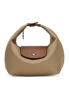 Nouveau 2026 Sac à déjeuner imperméable en nylon, style sac boulette, avec fermeture éclair, bandoulière, poignée de transport, pour trajets quotidiens, décontracté et polyvalent, à deux sangles - Product Image 1