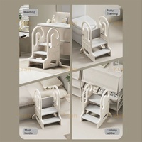 Tabouret de lavabo moderne antidérapant pour enfants, empilable, pliable, réglable en hauteur, marchepied pour le lavage des mains des bébés, chambre à coucher, OEM