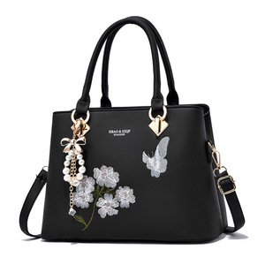 Nuevo Bolso de Mano para Mujer con Bordado de Flores, Bolso de Lujo de Gran Capacidad, Bolsos de Hombro de Cuero PU - Product Image 1