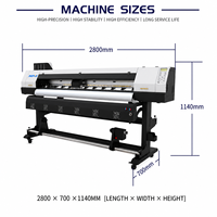Impresora de gran formato de inyección de tinta UV de alta velocidad para pancartas, ropa, bolsas de lona, papel tapiz, camiseta, Material flexible, impresora, boquilla personalizada