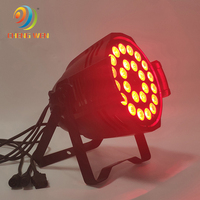 Dmx rgbwa uv 6 en 1 18x18w ZOOM de scène 64 par can led par light 18pcs X 10w Rgbw 4 en 1 Led Zoom Par Light 10w Parcan Zoom