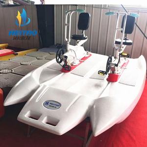 PE pontone boat due persone plastica barca acqua <span class=keywords><strong>surf</strong></span> pedaliera in vendita - Product Image 4