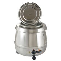 Bouilloire électrique commerciale de soupe chaude d'acier inoxydable de réchauffeur d'aliments de buffet de pot de chauffage de soupe électrique