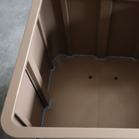Jardinière carrée sur mesure en métal galvanisé, grande taille, pour extérieur et intérieur, écologique, avec revêtement en poudre personnalisé, pour jardin et fleurs