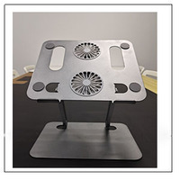Boneruy P89F support d'ordinateur portable support réglable Ipad ventilateur de refroidissement bureau hauteur augmentation refroidissement pliant support silencieux