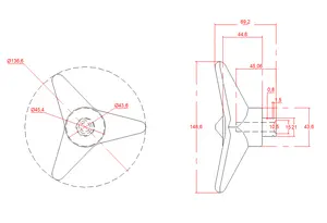 2024 Novo produto industrial de alta qualidade com três lóbulos de botão triangular de mão