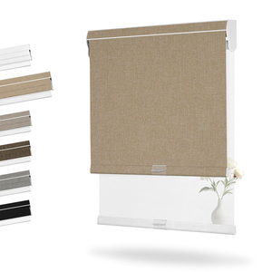 Zhenpin không dây Con lăn kép màu mất điện và lọc ánh sáng được xây dựng trong cài đặt rèm cử<span class=keywords><strong>a</strong></span> sổ cho ngày và đêm - Product Image 1