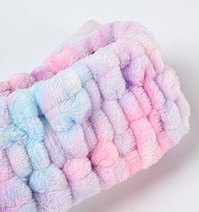 Nouvelle bande de cheveux de lavage de visage arc-en-ciel bandeau en éponge bandeau large bande - Product Image 2