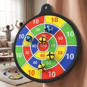 Juego de Dardos para Niños, Juguete de Dardos Seguro para Niños, OEM Ecológico y Seguro, 6 Dardos, 6 Pelotas Adhesivas - Product Image 1