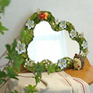 <span class=keywords><strong>Miroir</strong></span> artisanal OEM irrégulier en forme <span class=keywords><strong>de</strong></span> nuage moussant 13x20cm avec motifs fruits et animaux pour activités artistiques des enfants, usage <span class=keywords><strong>homme</strong></span> et femme - Product Image 5