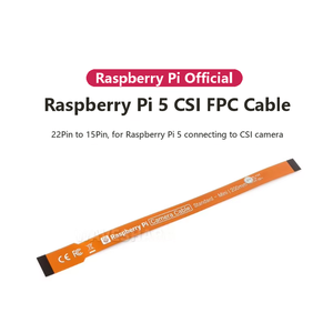 สายเคเบิลแบบยืดหยุ่น CSI FPC สำหรับ Raspberry Pi 5 อย่างเป็นทางการ 22 พิน 15 พิน โมดูลกล้อง 35um ทองแดงชุบทอง 200 มม. - Product Image 4