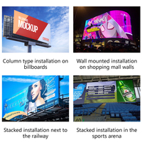 Pantalla LED gigante para publicidad exterior de colores brillantes, de alta resolución, instalación fija, P5 P6 P8 P10.