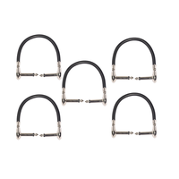 Kabel Patch Gitar Kabel Pedal Gitar dengan Steker Sudut Kanan Logam Kabel Patch Papan Pedal Premium untuk Amp/Amplifier/Mixer