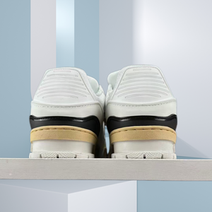 Chaussures de sport décontractées rétro pour hommes, design à talon compensé, système de amorti robuste, semelle intermédiaire en cuir véritable, qualité supérieure classique - Product Image 5