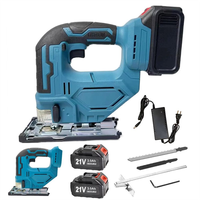 Scie sauteuse sans fil 21V à vitesse variable, rechargeable, pour la découpe du bois, du métal et du plastique