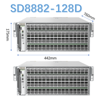 Switch Data Center White Box SD8882-128D 128-Port 400G QSFP112 Layer 3 MCLAG VXLAN Mendukung 102.4Tbps Switch Jaringan