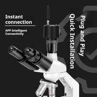 Mikroskop Biologi Digital dengan Kamera Video HD 1920x1080 Kompatibel WIFI untuk IOS & Android Optik 2MP