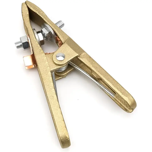 Abrazadera de puesta a tierra de soldadura de latón de cobre en forma de A de grado Industrial <span class=keywords><strong>para</strong></span> equipo de arco MIG MMA <span class=keywords><strong>TIG</strong></span> diseño duradero soldadores fuertes - Product Image 4