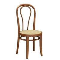 Ensemble de table à manger en ardoise avec structure métallique, style américain rétro, chaises en rotin et bois massif, mobilier de restaurant commercial de luxe
