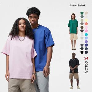 Camiseta de Algodón Grueso de Alta Calidad AR003, 275 Gramos, Venta al por Mayor, Impresión de Logotipo Personalizado, Unisex, Lisa, Talla Grande - Product Image 1