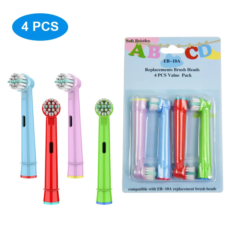 Or-Care EB-10A Food Grade Soft Toothbrush Replaceable Heads for Children Kids