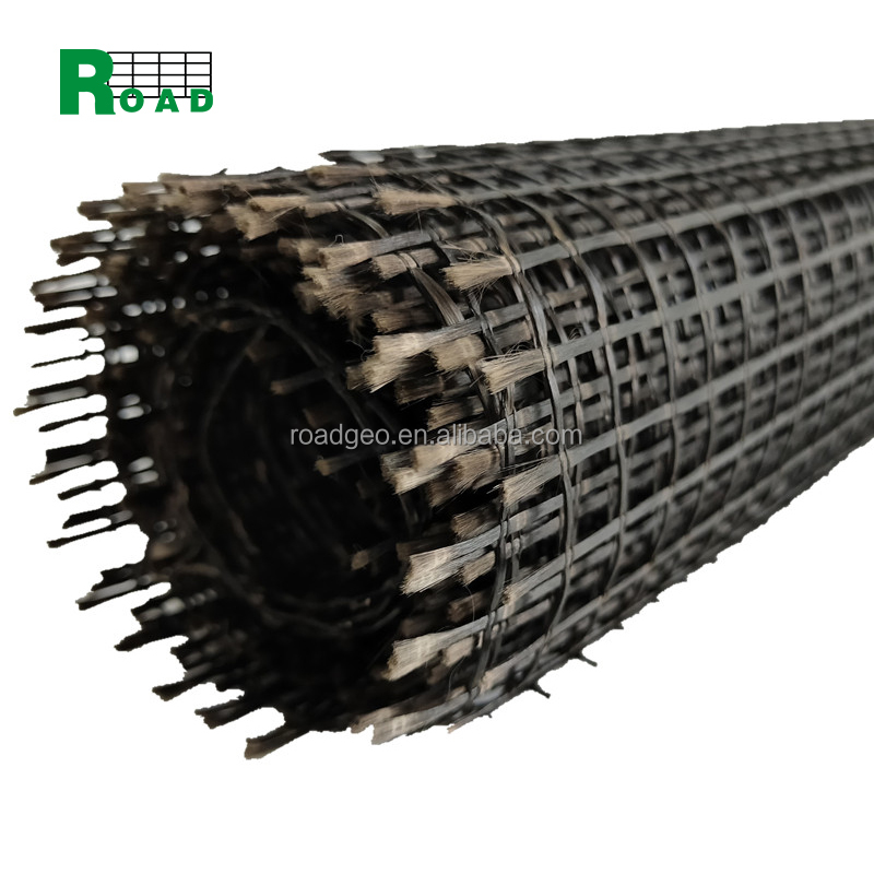 Fiberglass Geogrid Gravel Grid Asphalt Reinforcement