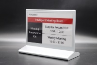 Letrero Digital para Mesa de Conferencias con Pantalla de Tinta Electrónica de 7.5 Pulgadas, 4 Colores, Doble Cara, BLE5.0, 800*480, Placa de Identificación para Reuniones