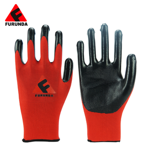 Campione Gratuito <span class=keywords><strong>Guanti</strong></span> da Lavoro da <span class=keywords><strong>Uomo</strong></span> con Palmo Rivestito in Nitrile Guanto di Sicurezza per Meccanica e Costruzioni - Product Image 2