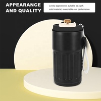 Gobelet sous vide en acier inoxydable 450ml étanche isolé tasse à café de voyage à double paroi couvercle de température intelligent cuisine