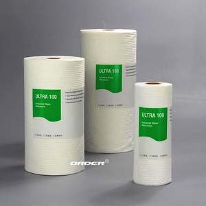 Bán buôn OEM sản xuất nhỏ đục lỗ CuộN interfolded dung môi-kháng khô sạch nhiệm vụ ánh sáng vải wipers - Product Image 1