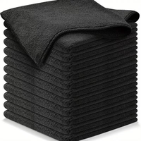 Soft Warp Knitted Towel with Stitched Edges 350gsm Superfine Fiber Multifunctional Work Towel 40*40cm