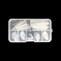 Lot de moules à ongles en silicone en gros, formes multiples, double usage, avec boîte de rangement pour extension d'ongles en polygel et gel acrylique