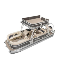 Yacht de luxe en aluminium de haute qualité pour le divertissement sportif en famille et la pêche avec moteur hors-bord