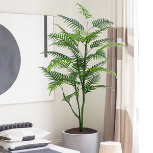 Paisaje Verde Decoración de Oficina Plantas Artificiales Decoración Maceta Artificial Fishail Palma <span class=keywords><strong>Bonsai</strong></span> - Product Image 3