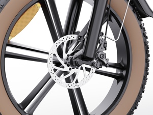 Bicicleta Eléctrica 2024 de 1000W 48V para Adultos, Nuevo Modelo Popular con Motor en la Rueda Trasera, Neumáticos Anchos, Gran Autonomía, Fabricada en China Q20- Luxe Mini Ele - Product Image 3