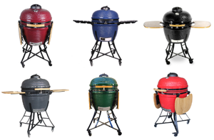 <span class=keywords><strong>Barbecue</strong></span> Kamado en céramique Auplex de 24 pouces, très grand, au <span class=keywords><strong>charbon</strong></span> de bois, avec fumoir et <span class=keywords><strong>chariot</strong></span> en fer pour jardin familial - Product Image 5