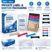 Bandes nasales RECOO Dual PET Spring Bars Extra Strength pour soulager le ronflement, hypoallergéniques, soutien du sommeil, adhésif de qualité médicale