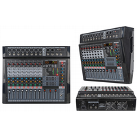 Console de mixage et de mixage amplifiée professionnelle 6/8/12/16 canaux avec BT pour scène DJ sonorisation en direct système d'amplification PA