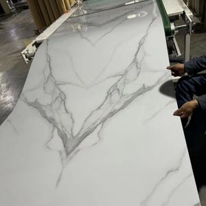 Pannello Murale in PVC UV Effetto Marmo Lucido Impermeabile per Rivestimento a Incollaggio, Lunga Durata, Spessore 2.5, 2.8, 3mm - Vendita all'Ingrosso - Product Image 5