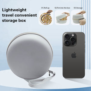 Bantal leher busa memori dengan tas jinjing, bantal tidur siang bepergian tekanan dan sakit leher busa memori model baru 2025 - Product Image 6