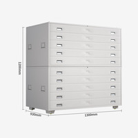 Armoire à tiroirs multi-usages pour atelier / laboratoire / entrepôt / archivage - Rangement en acier durable avec tiroirs verrouillables