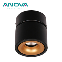 Spot LED Moderne Réglable en Aluminium pour Intérieur, 3 Températures de Couleur (2700K-3000K-3500K), Gyro COB LED, Downlight à Montage en Surface