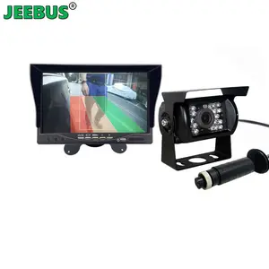 Heavy Duty Truck Bus Veículo Machinery AI Camera System com 7 polegadas Monitor AI Face Recognition BIBI Alarme Side Rear View Camera